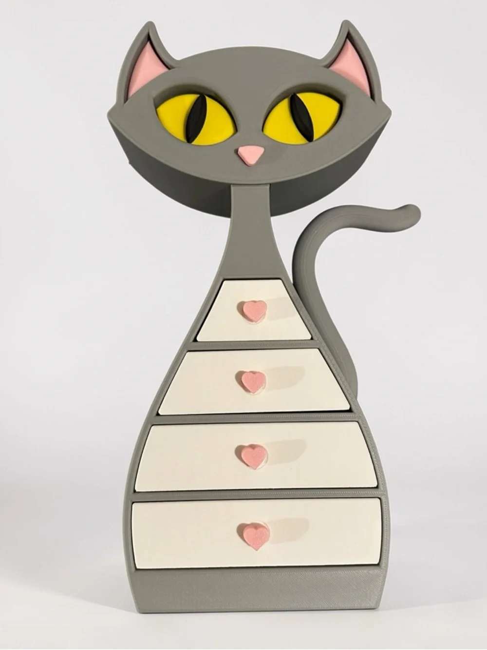 Custom Made Cat Jewelry Box 12” Tall